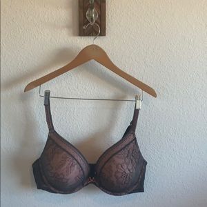 Cacique gray and pink bra. Lightly lined